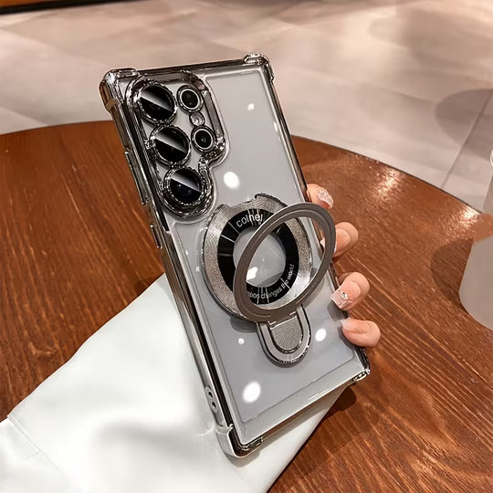 Air Armor Electroplated Magnetic Holder Case - Samsung