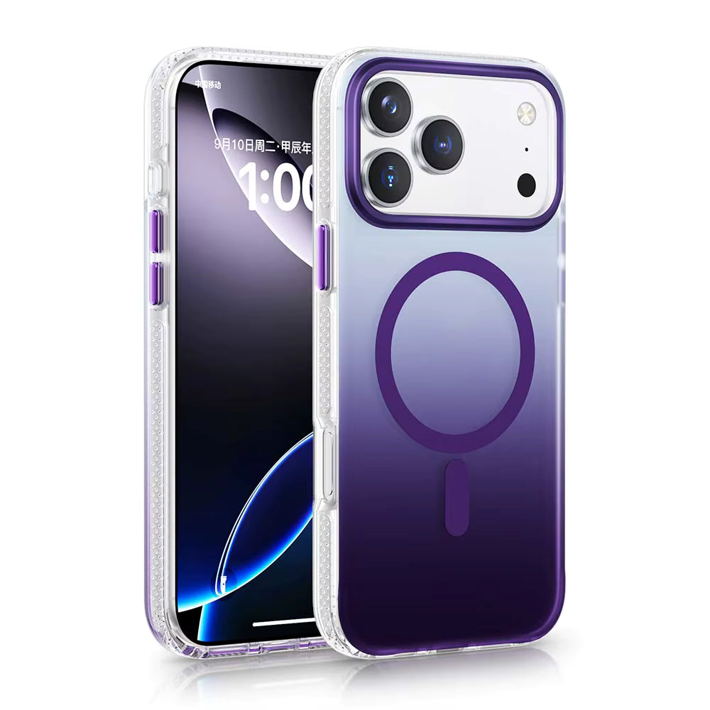 Transparent MagSafe iPhone Case with Gradient Edge