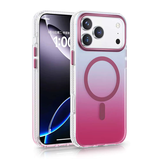 Stylish Gradient Glow MagSafe Back Cover