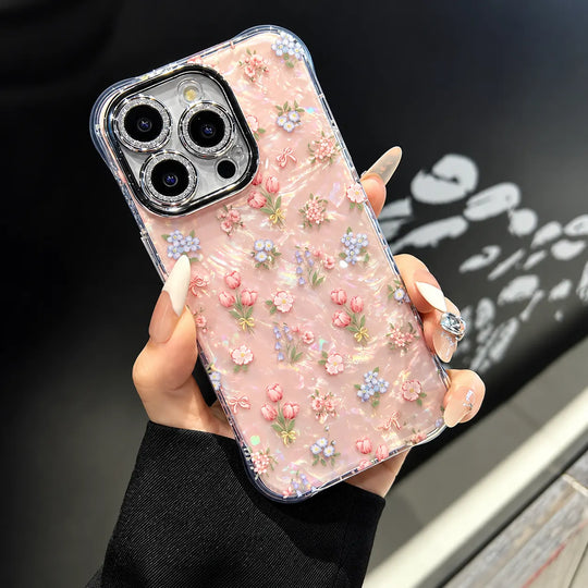 Blossom Crystal Floral Phone Case