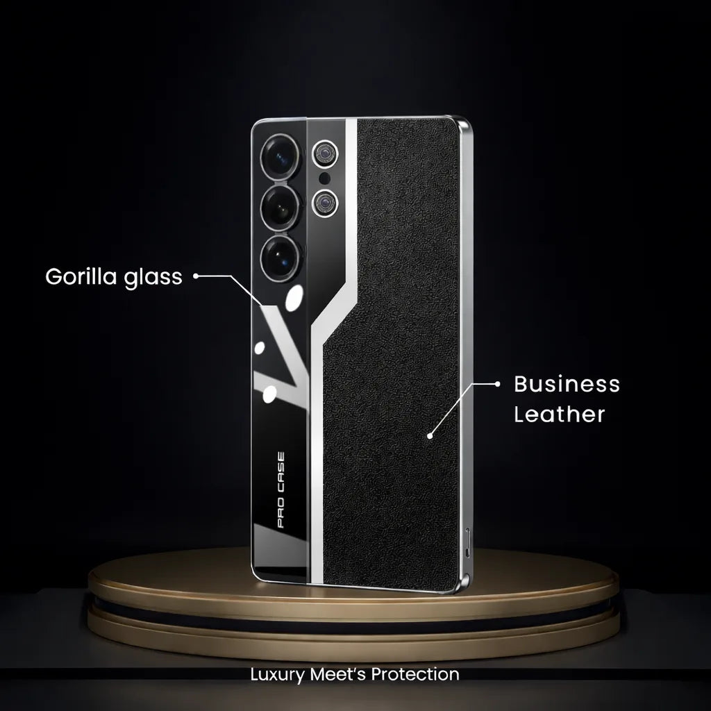 Electroplated Business Leather Case