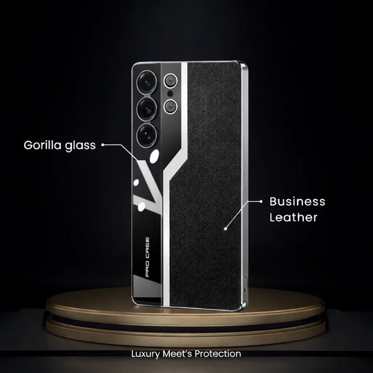 Electroplated Business Leather Case