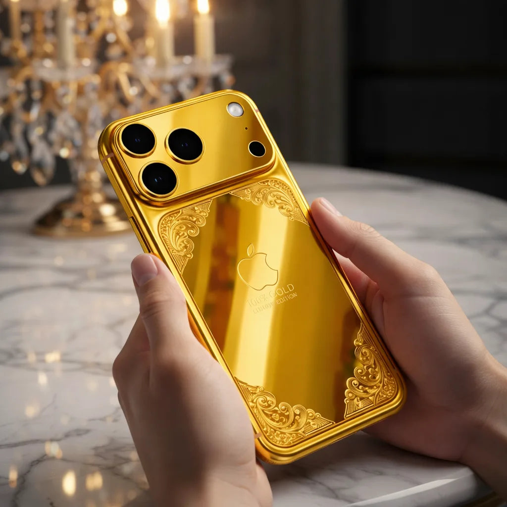 Premium 24k Gold iPhone 17 Pro Max