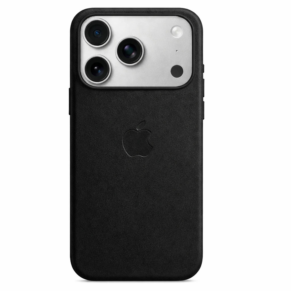 Metal Button iPhone Leather Case