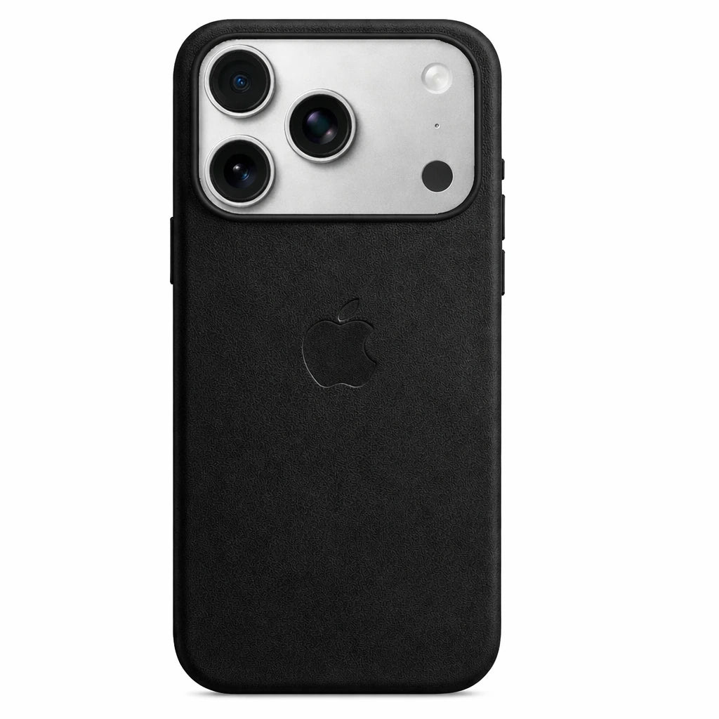 Metal Button iPhone Leather Case