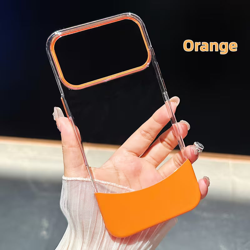 Clear Fusion Detachable Armor Case-orange