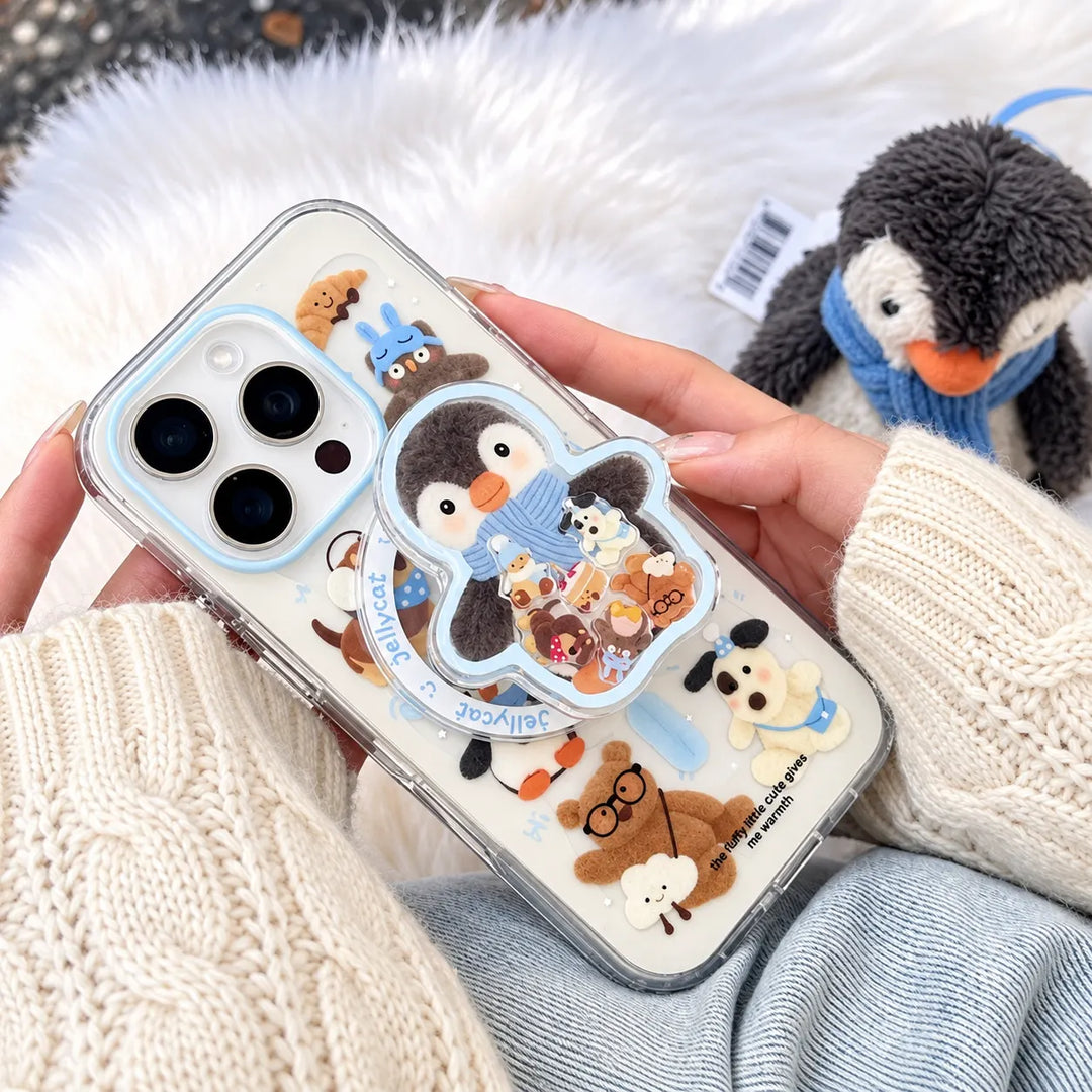Chilly Penguin in Scarf Gripper Case