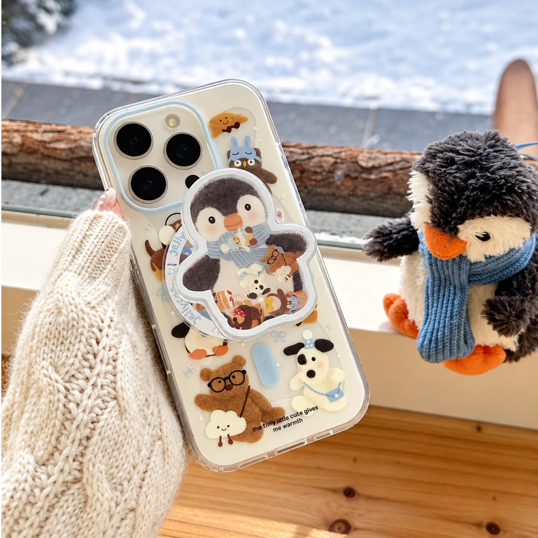 Chilly Penguin in Scarf Gripper Case