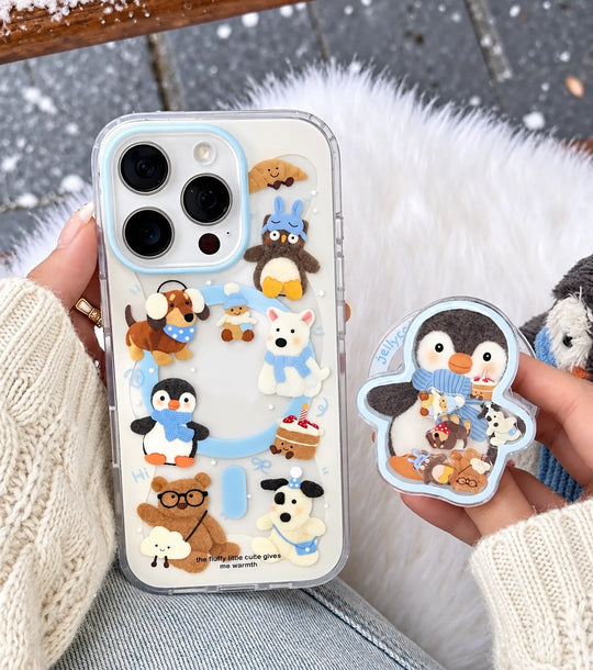 Chilly Penguin in Scarf Gripper Case