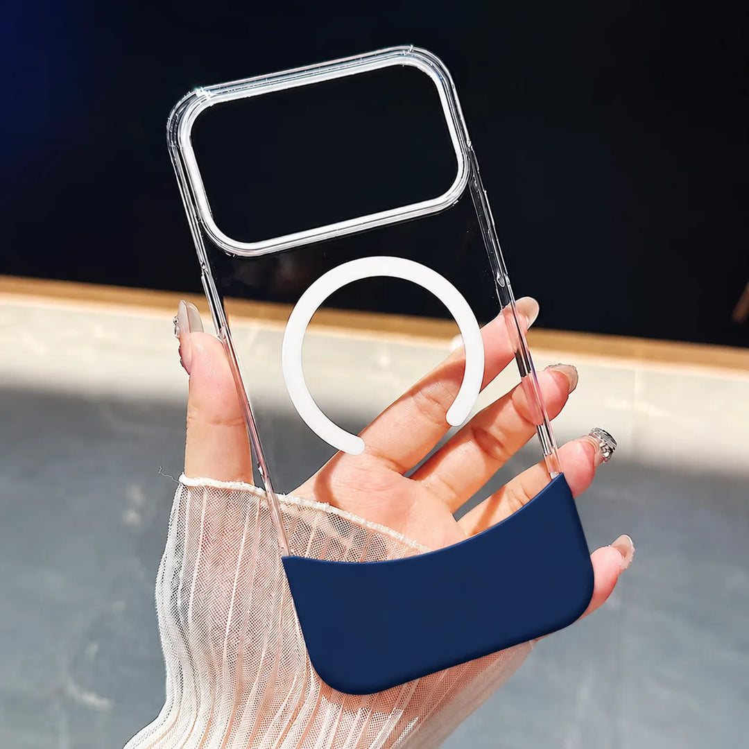 Crystal Clear Ring Holder Case with Magnetic Support
