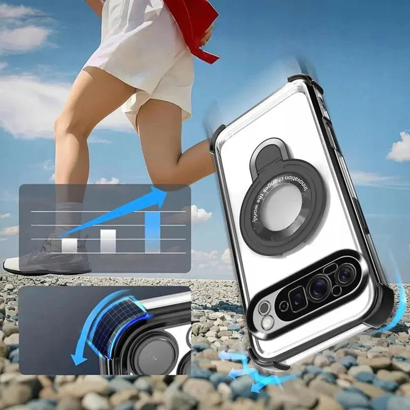 Transparent Google Pixel case with camera protection design