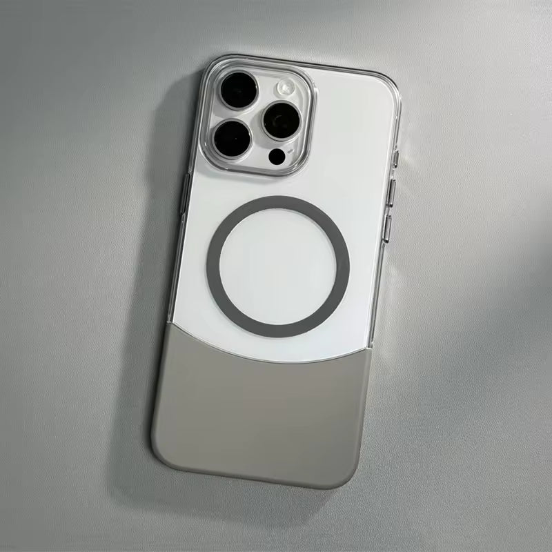 iPhone transparent magnetic cover with full body protection