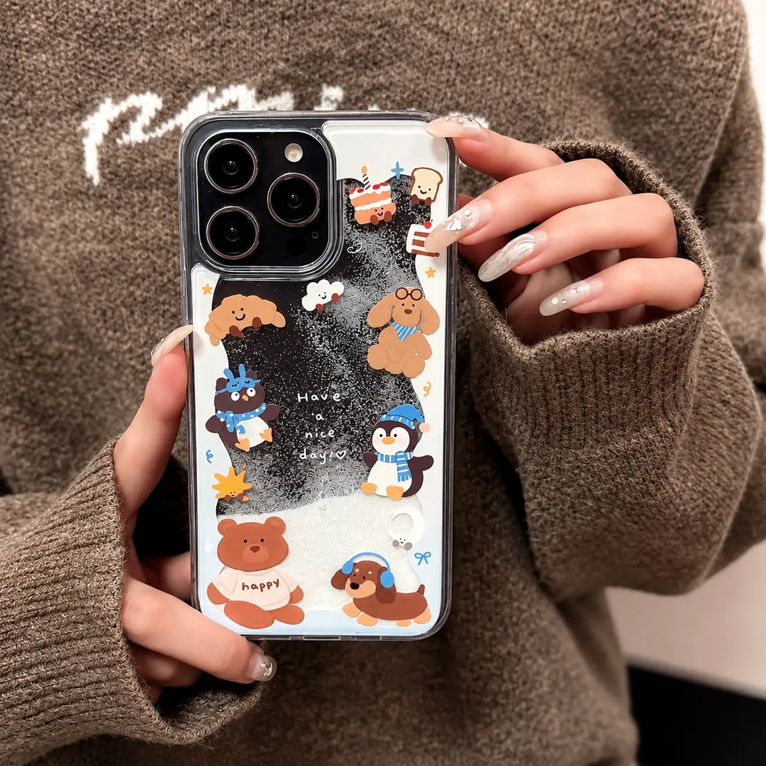 Chilly Penguin  Scarf Gripper Case