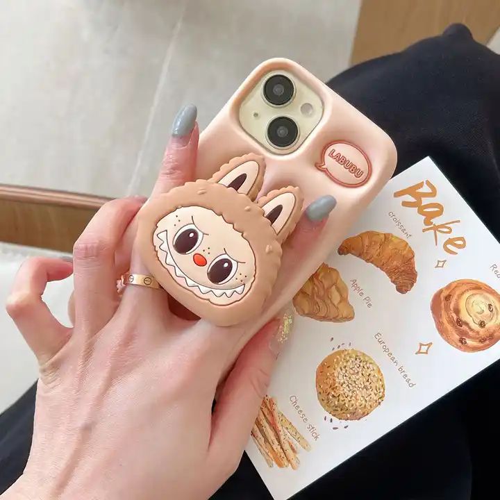 Silicone Labubu Cartoon Style iPhone Case