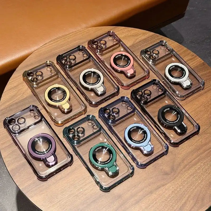 Electroplated Chrome CD Ring Stand Case