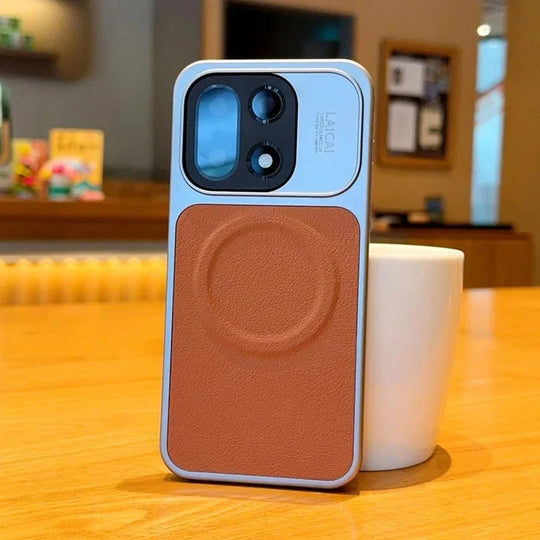 Everyday Carry MagSafe Leather Case- orange