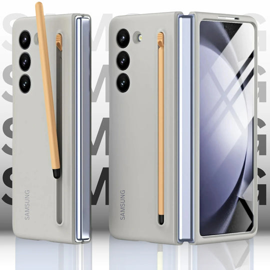 Next-Level Innovation: Samsung Z Fold + S Pen & Luxurious Glass Case ⚡Hot Selling.