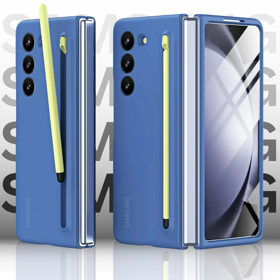 Next-Level Innovation: Samsung Z Fold + S Pen & Luxurious Glass Case ⚡Hot Selling.