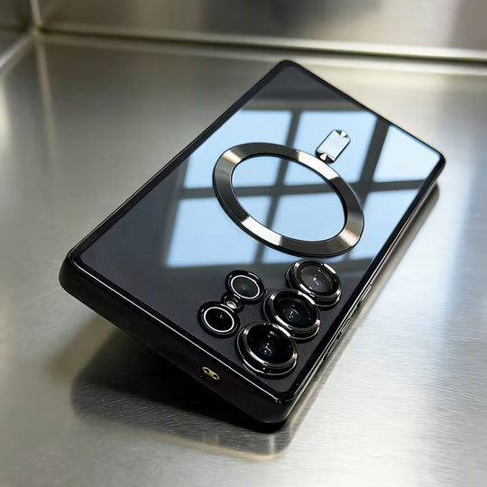 Galaxy Infinity Clear Magnetic Case (black)