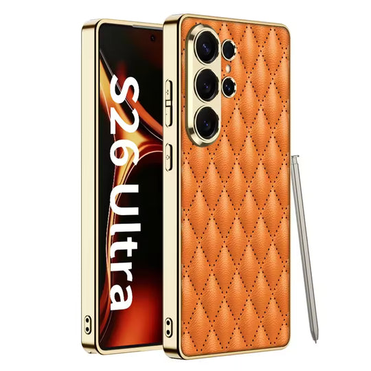 Galaxy S26 Ultra Electroplated Diamond Case orange