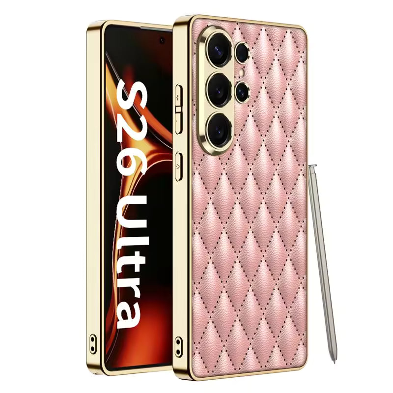 Galaxy S26 Ultra Electroplated Diamond Case pink