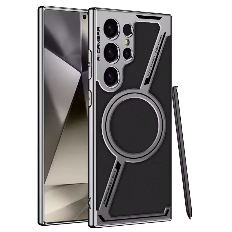 Cosmos Joy Galaxy S26 Ultra Magnetic Ring Armor Case black