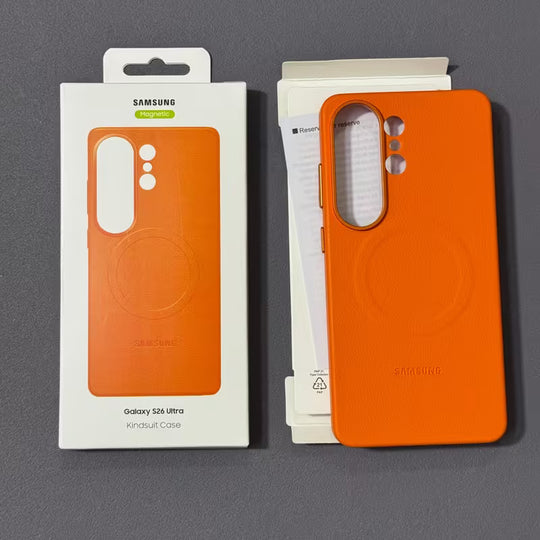 Galaxy S26 Ultra Premium KindSuit Magnetic Case - orange