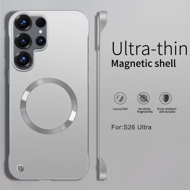 Galaxy S26 Ultra Slim Magnetic Shell Case - gray