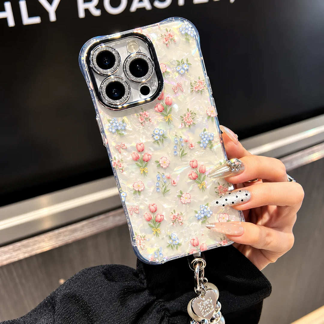 Blossom Crystal Floral Phone Case