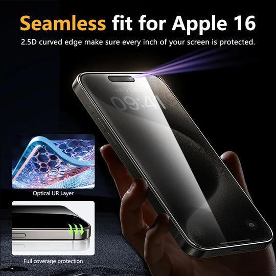 iPhone 16 Pro Max Privacy Tempered Glass Anti-Spy Screen Protector