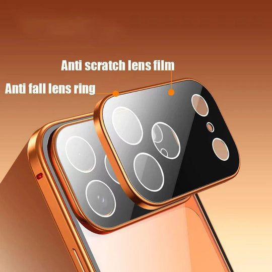 Metal Frame Dual Glass iPhone Case