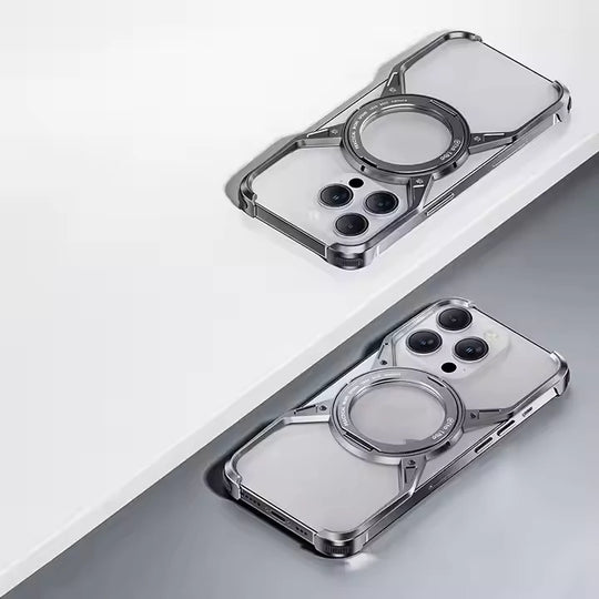 Luxury Hard Bumper Case with Magnetic Holder