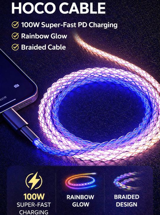 Type C to Type C HOCO U112 100w Super Fast Charging Cable