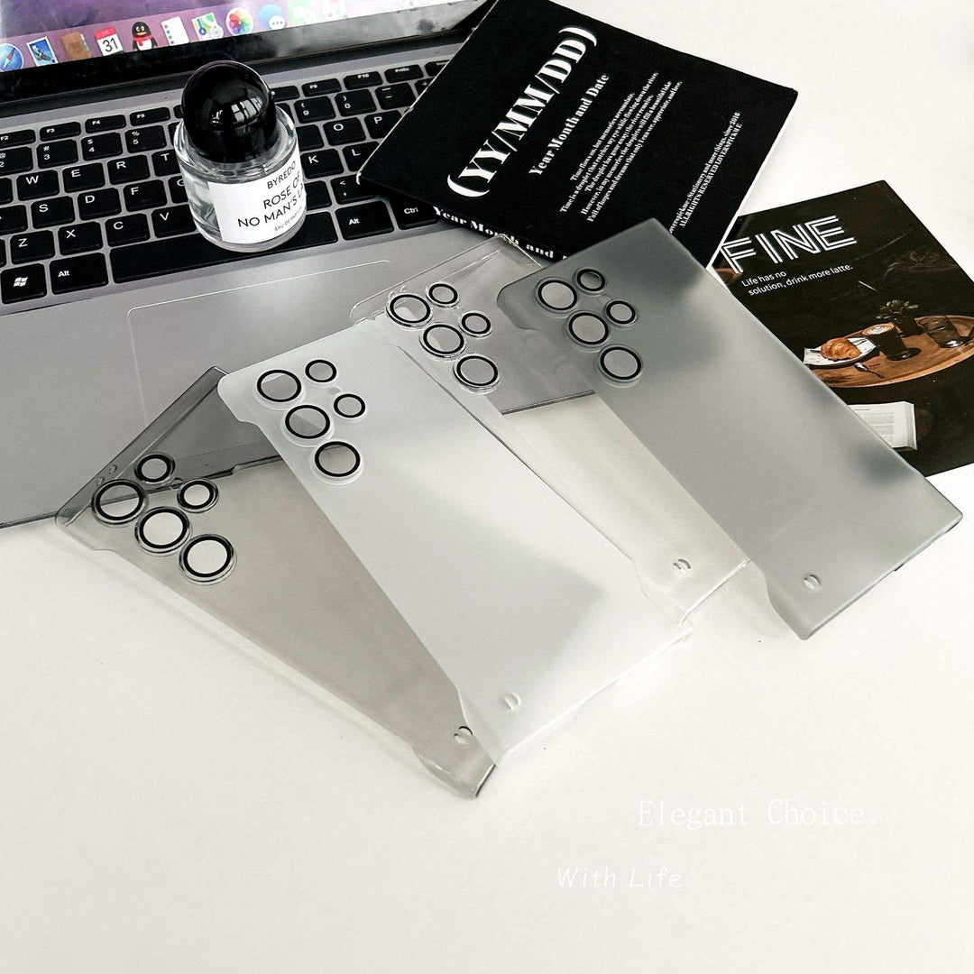 Frosted Matte Borderless Translucent Case - Samsung