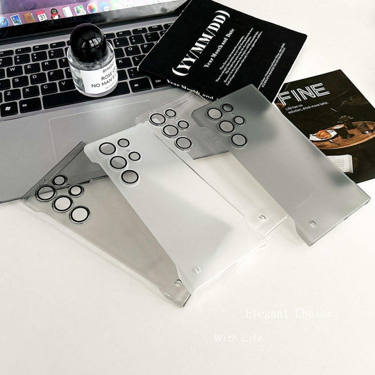 Frosted Matte Borderless Translucent Case - Samsung