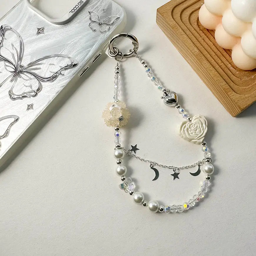 Sparkling Hydrangea Phone Charms
