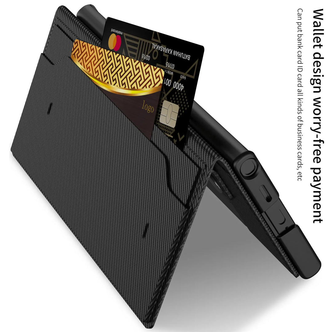 Folding Bracket Card Wallet Case for Samsung - *Luxury Meets Protection*