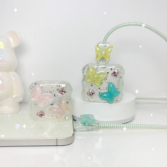 Yivenbarity Cute Flower Charge Cover For Data Cable