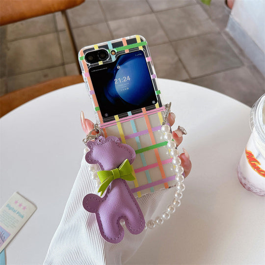 Teddy Love Plaid Case.