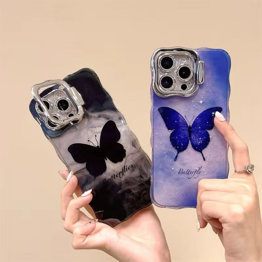Elegant butterfly phone case with protective design