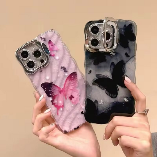 Lightweight phone case with butterflies for girls