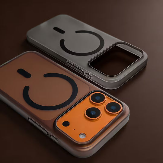 Luxury Frosted Clear Magnetic Case for iPhone