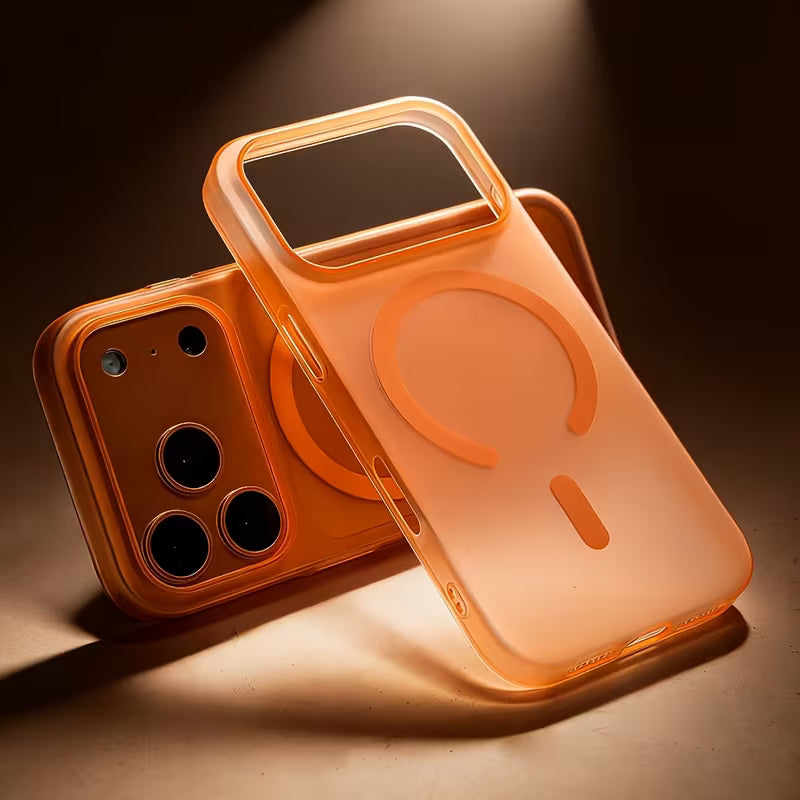 Luxury Frosted Clear Magnetic Case for iPhone