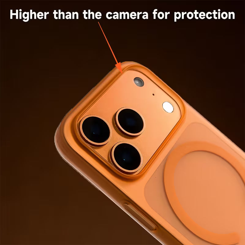 Luxury Frosted Clear Magnetic Case for iPhone