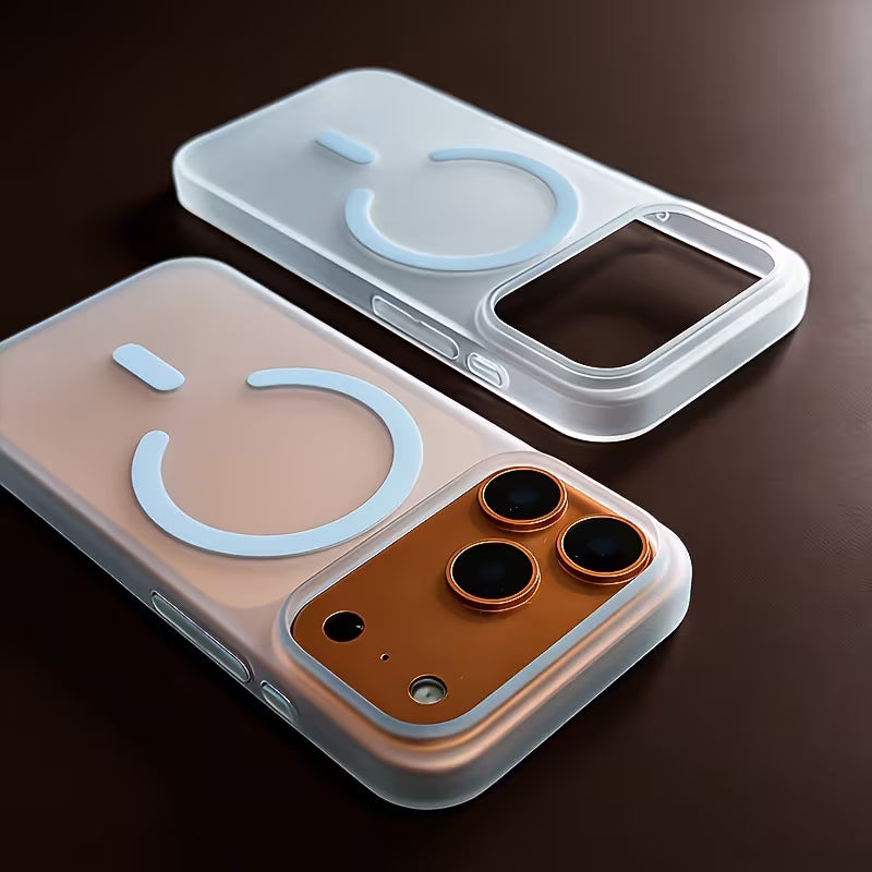 Luxury Frosted Clear Magnetic Case for iPhone