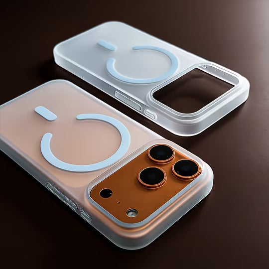 Luxury Frosted Clear Magnetic Case for iPhone