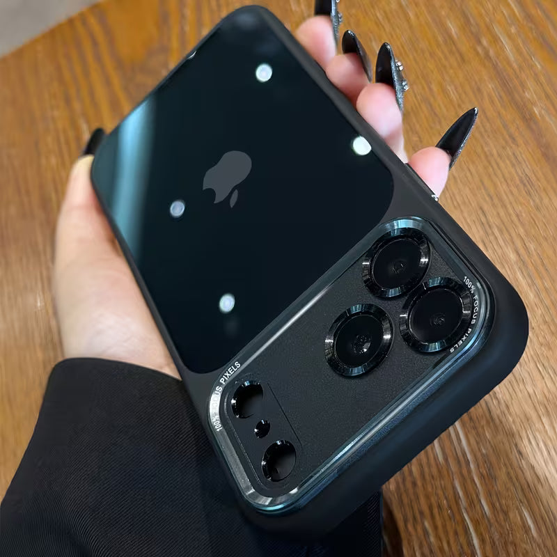 Luxury Translucent Metal Lens Frame Case