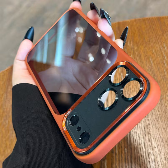 Luxury Translucent Metal Lens Frame Case