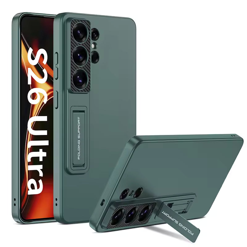 Samsung Galaxy S26 Ultra matte protective case with stand
