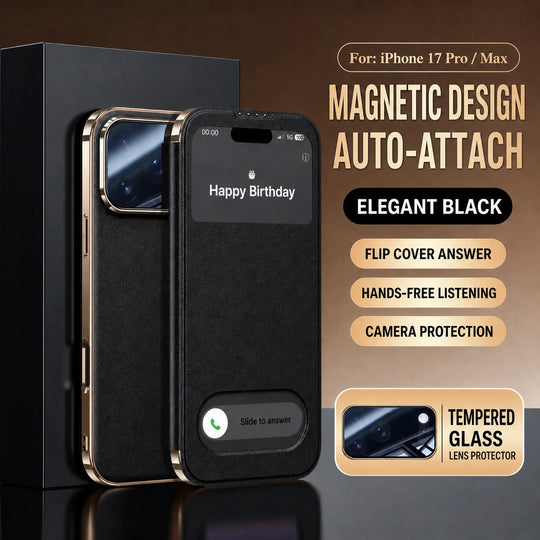 Magnetic Auto-Attach Flip Case